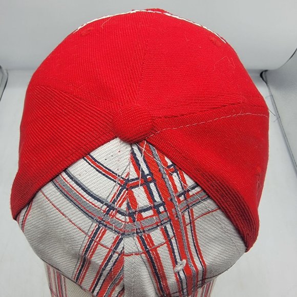 Los Angeles Angels Plaid Red White Hat Auto Trader Sports Baseball California - Picture 6 of 9